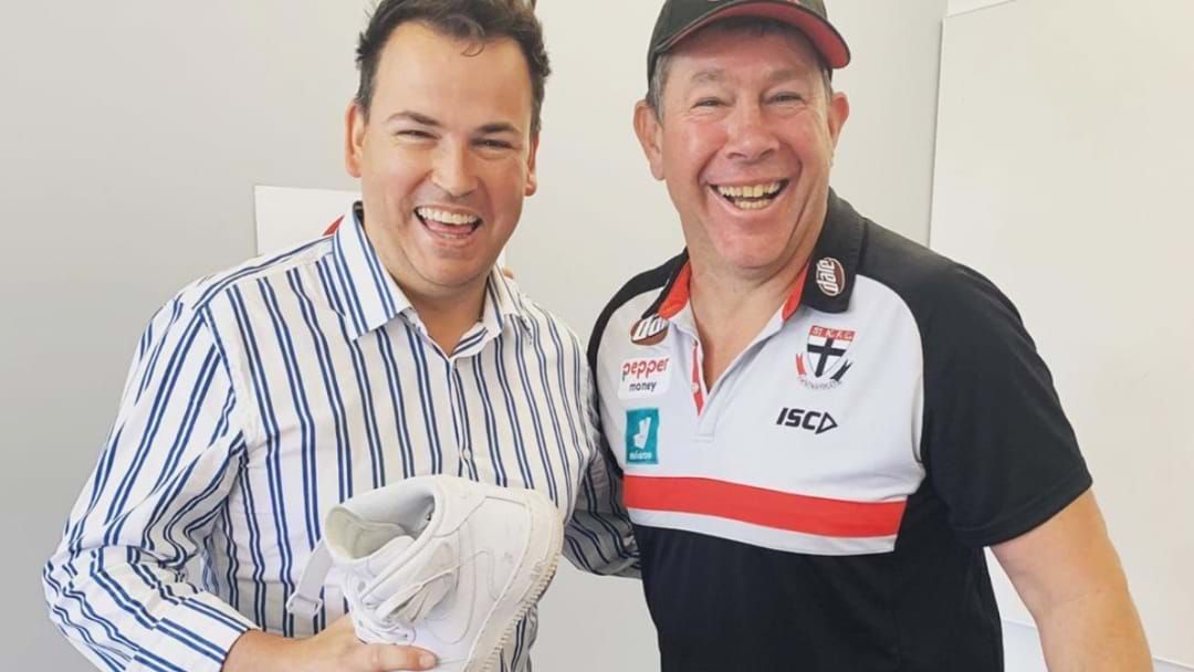 Article heading image for Brett Ratten Returning Tom Browne's Sneaker In The Most Confusing Footy Story Of 2020