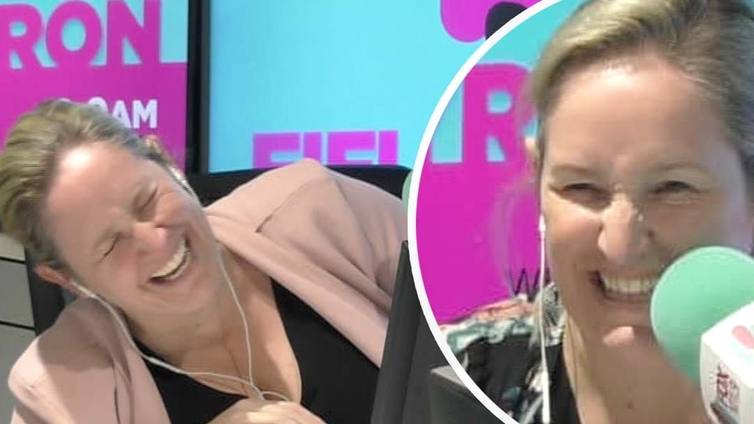 Article heading image for Fifi Box Hilariously CALLED OUT For Stealing A Child's Spotlight On Air! 