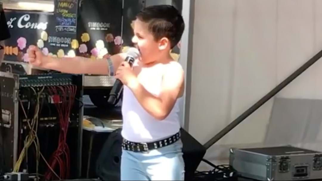 Article heading image for Is This 5 Year Old Australia's Youngest Freddie Mercury Impersonator?