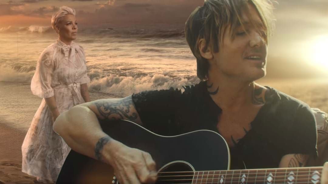 Article heading image for Keith Urban And P!nk Have A Day At The Beach In Stunning New Video