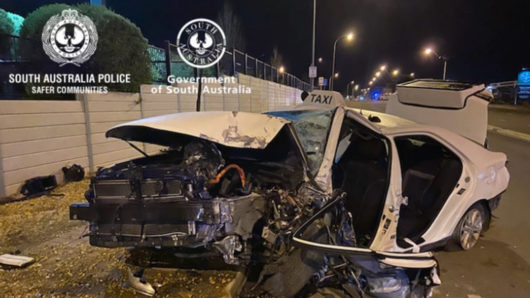 Article heading image for Six People Escape Horrific Taxi Crash