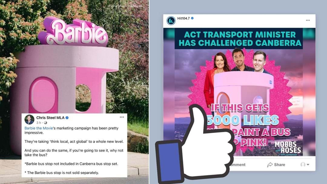 Article heading image for Pink Action Bus Stop to Celebrate Barbie movie!