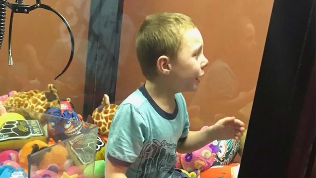 Article heading image for Off-Duty Firefighter Rescues Young Lad Stuck In Claw Machine