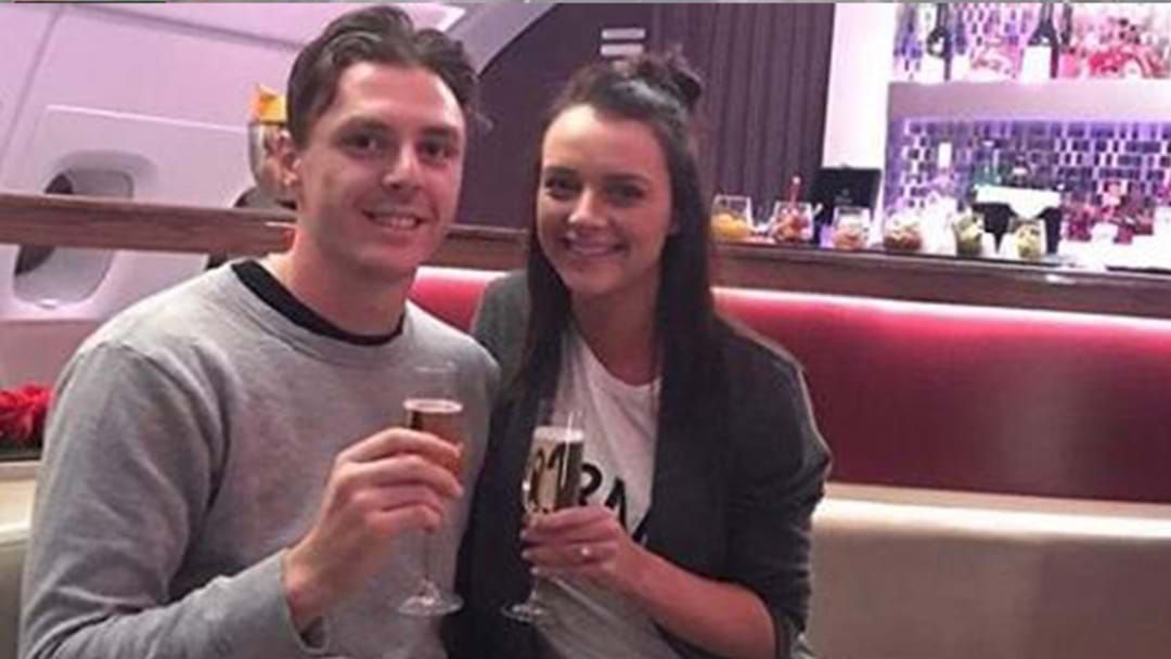 Article heading image for Jake Lever Proposes To Longtime Girlfriend On First-Class Flight To Europe