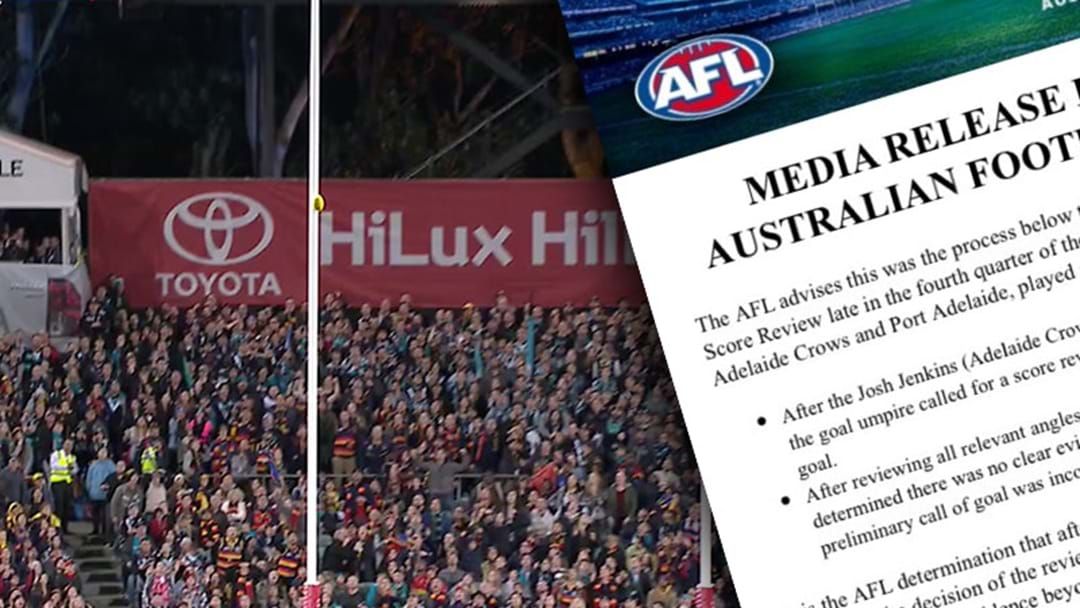 Article heading image for The AFL Has Ticked Off The Controversial Showdown Score Review