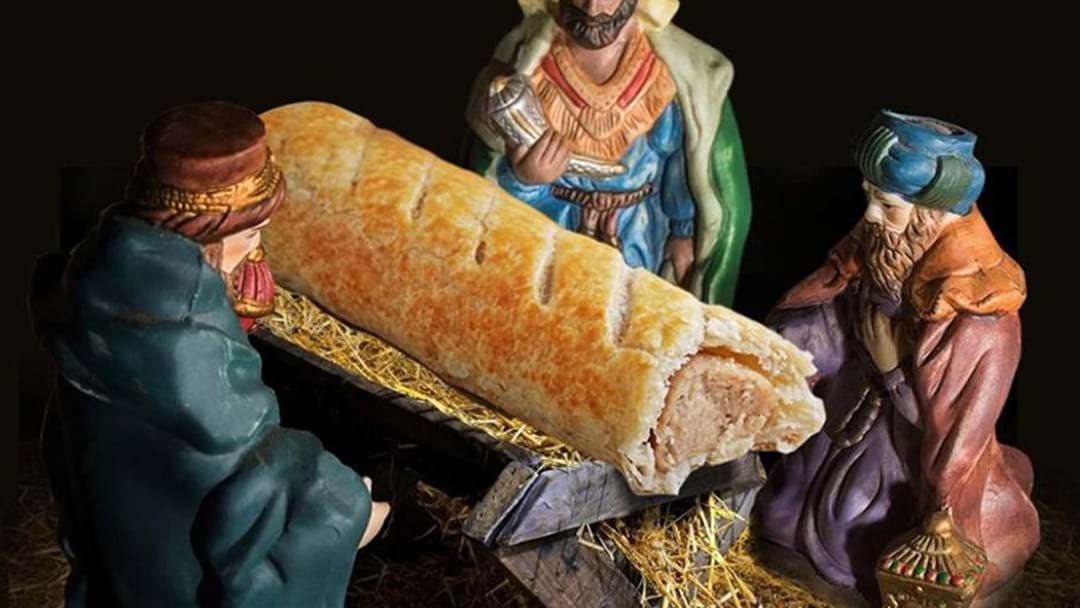 Article heading image for Bakery Chain Forced To Apologise After Substituting Baby Jesus With Sausage Roll