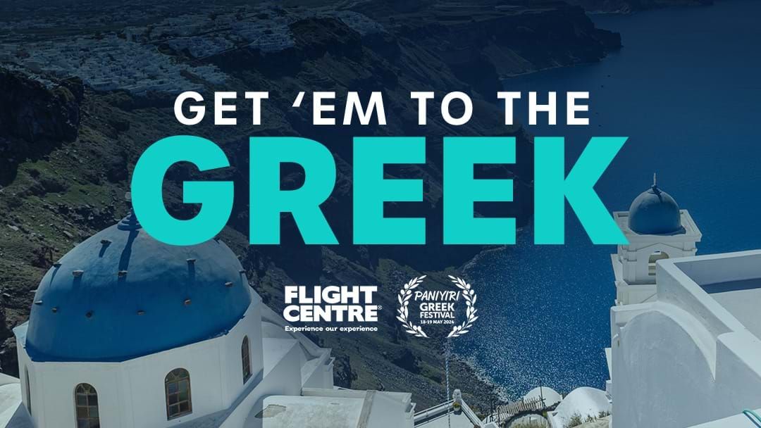  Competition heading image for B105's Get 'em to the Greek!