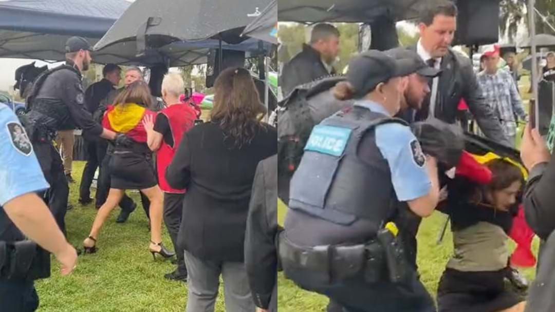 Article heading image for AFP Investigating After Senator Lidia Thorpe Pushed To Ground During Anti-Trans-Rights-Rally