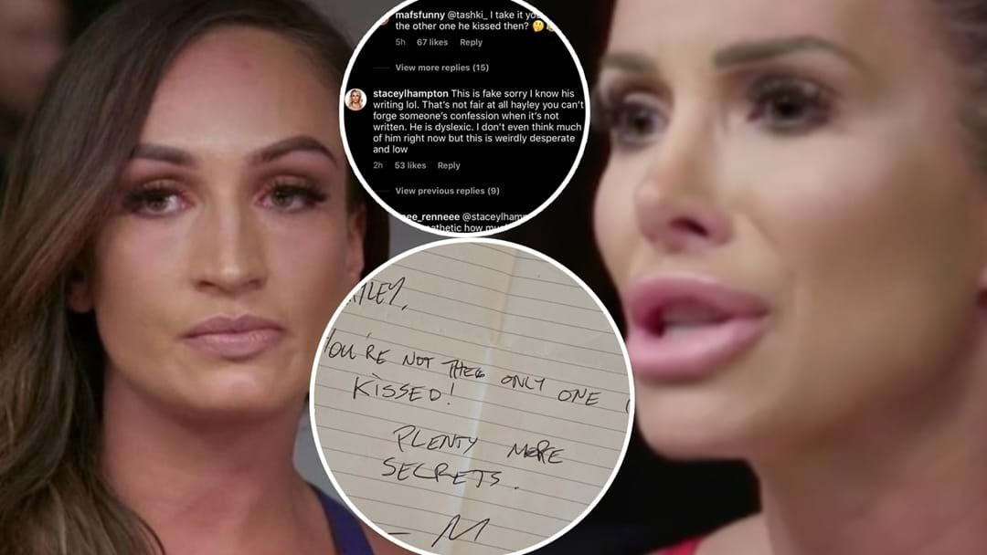 Article heading image for Viral Note That Caused HUGE ONLINE FIGHT Between Hayley & Stacey Turns Out To Be FAKE! 
