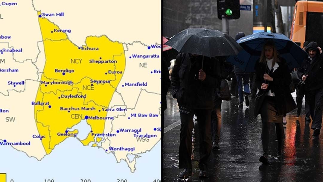 Article heading image for Looks Like Melbourne's Got A Severe Thunderstorm On The Way