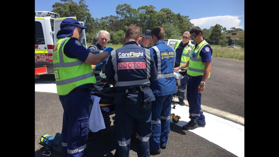 Article heading image for Motorcyclist Airlifted to Hospital