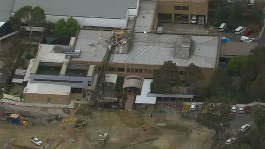 Article heading image for Hospital Evacuated After Collapsed Piling Rig Destroys Psych Ward