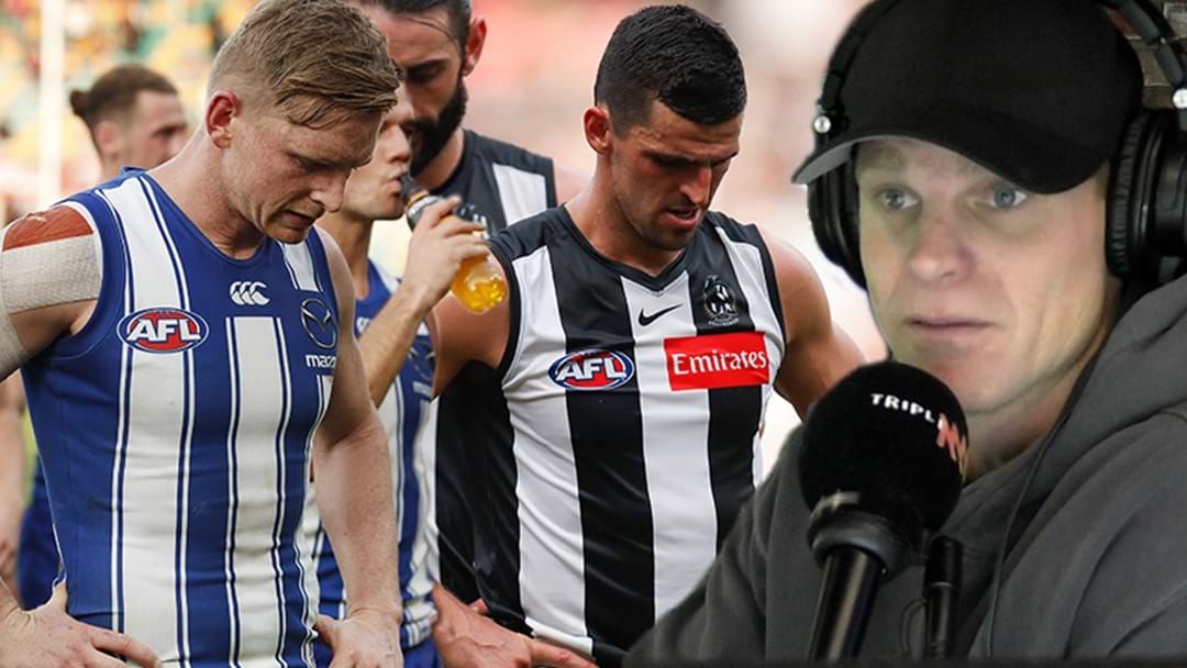 Article heading image for Nick Riewoldt Answers The Big Question: Would You Rather Be North Melbourne Or Collingwood?