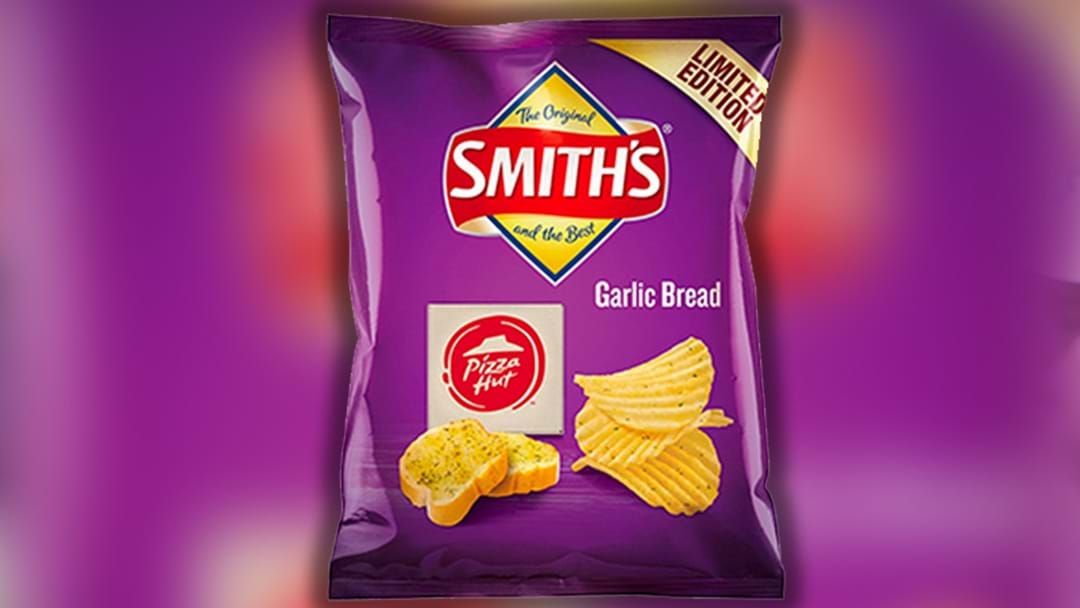 Article heading image for Smith's Has Released Garlic Bread Chips