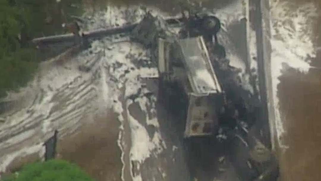 Article heading image for Truck Hits Power Poles And Car Before Exploding At Bulli Pass