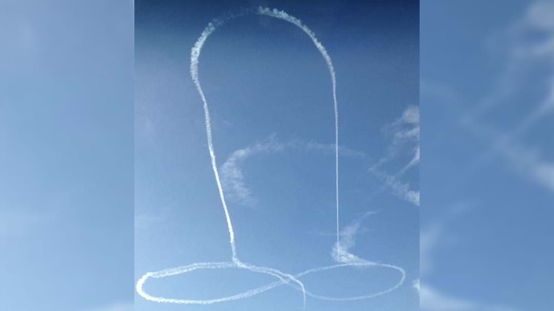 Article heading image for US Navy Forced To Apologise After Pilot Draws A Giant Penis In The Sky