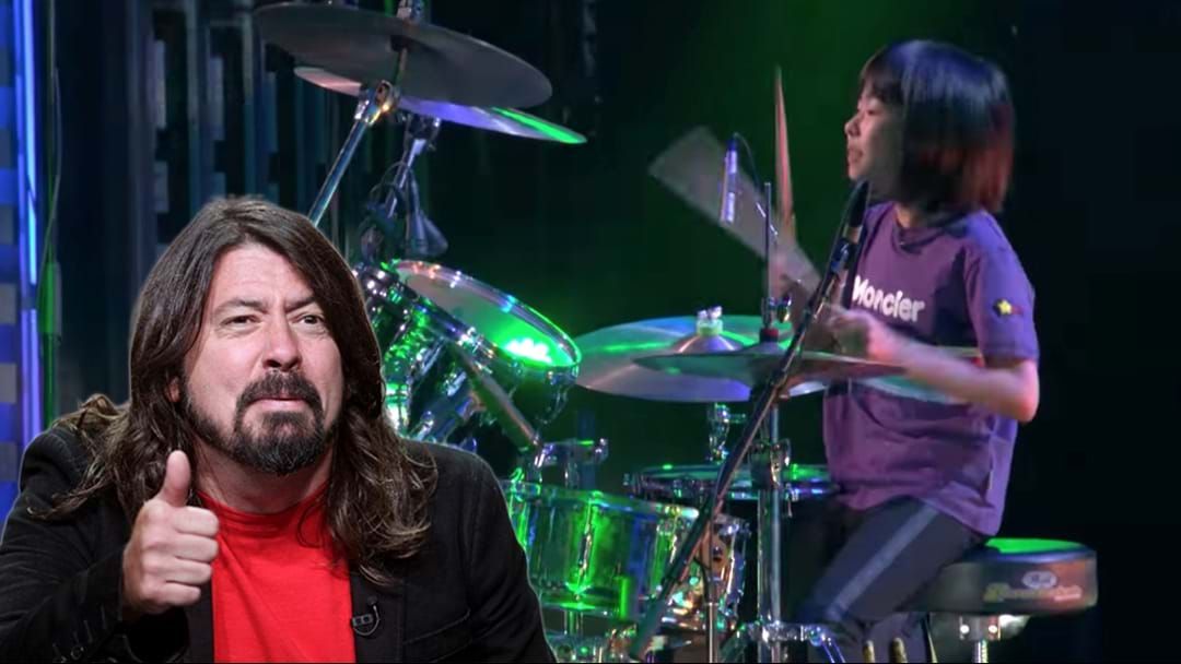 Article heading image for Dave Grohl Endorses Child Prodigy Drummer Yoyoka's Cover Of The Foo Fighters Hit 