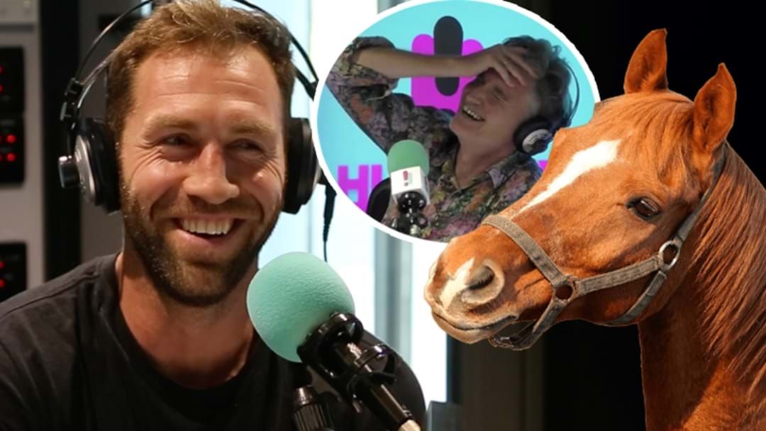 Article heading image for What Collingwood & DWTS Legend Travis Cloke Let A Horse Do In His House Is Either Cute Or Crazy! 