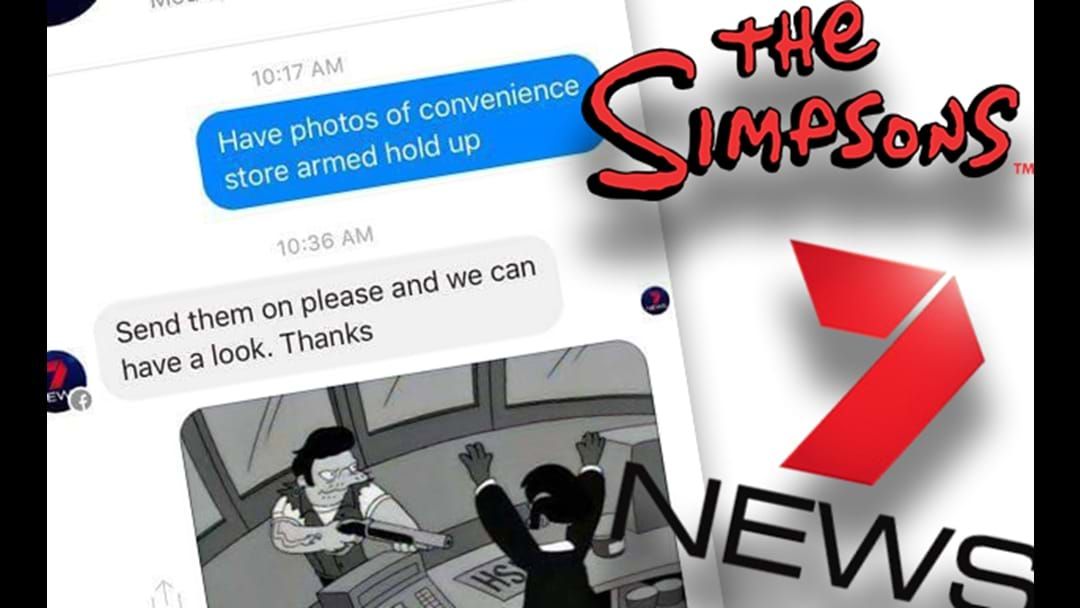 Article heading image for People Are Sending 'Exclusives' To 7 News, Turns Out They're Just Simpsons References