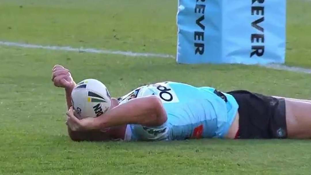 Article heading image for Watch 'Old Man' Luke Lewis Sprint 80 Metres For A Cracking Sharks Try