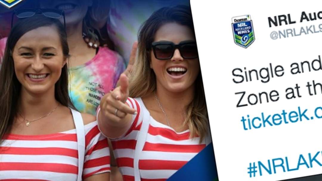 Article heading image for Designated 'Singles Zone' For Auckland Nines