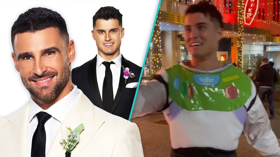 Article heading image for MAFS: Brent Tricks Al Into Wearing A Buzz Lightyear Costume To An Invites-Only Premiere