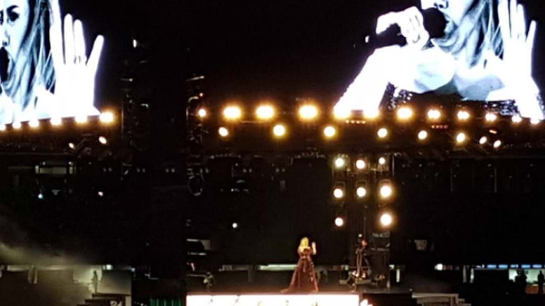Article heading image for Adele Drops Filthy Joke During Blackout At Her Adelaide Concert