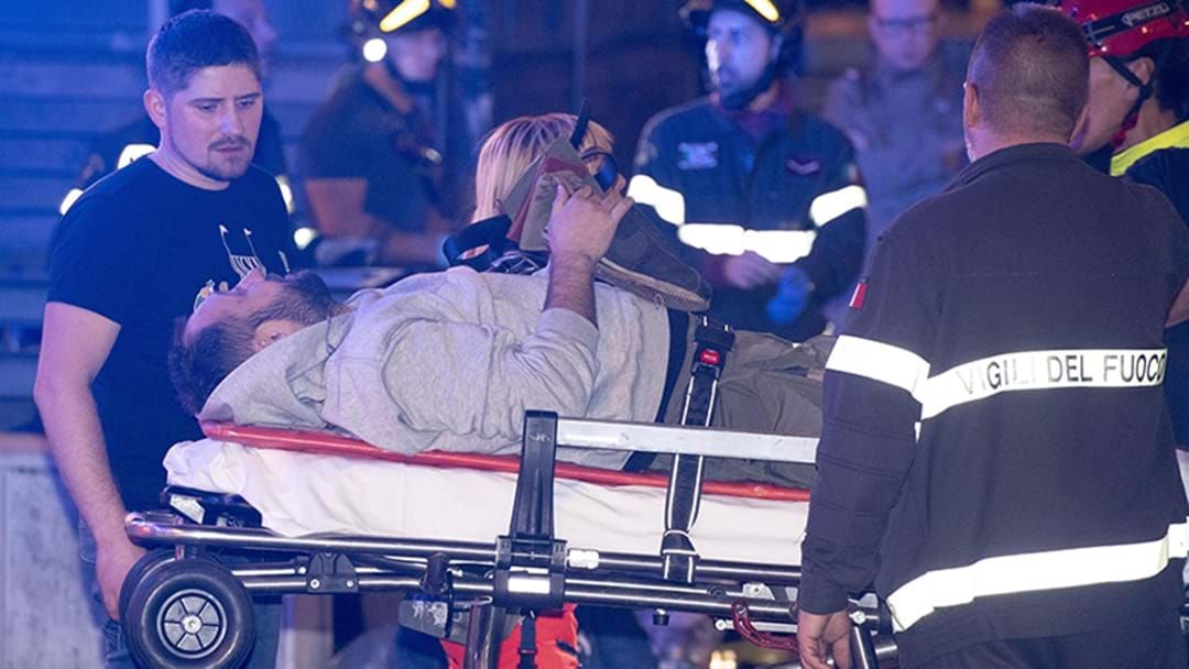 Article heading image for Football Fans Injured After Horrifying Escalator Accident In Rome