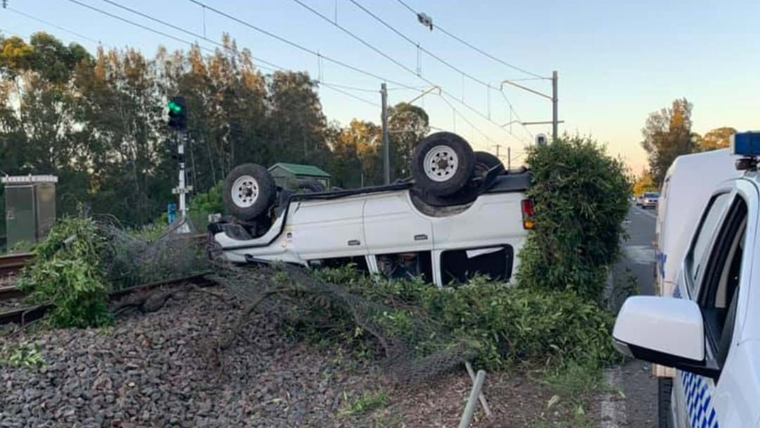 Article heading image for Drunk Driver Crashes Onto Train Tracks
