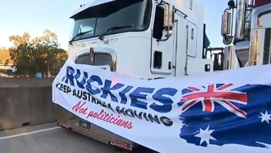 Article heading image for ‘Freedom of Choice’ Truckie Protest On M1 Causes Traffic Chaos