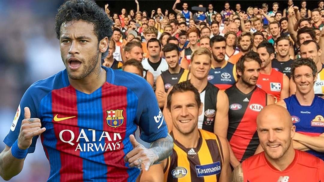 Article heading image for The INSANE Amount Of Money Neymar Earns Compared To The ENTIRE AFL