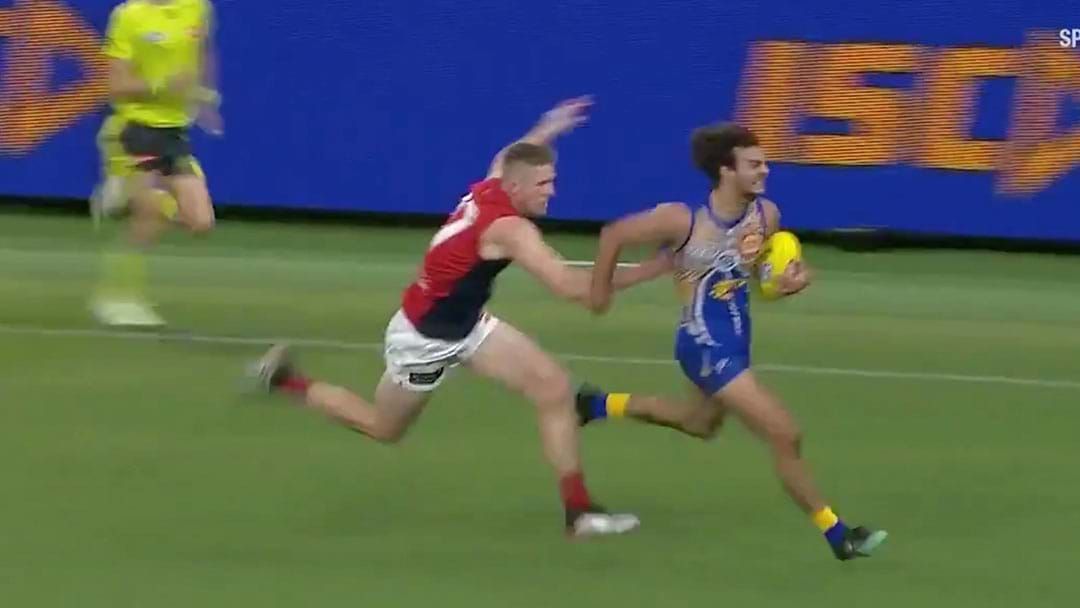 Article heading image for WATCH | Sam Frost’s Incredible Run Down Tackle On Jack Petruccelle