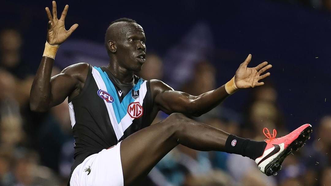 Article heading image for Aliir Aliir On Top 3 Finish In Port's B&F And Prelim Final Hurt