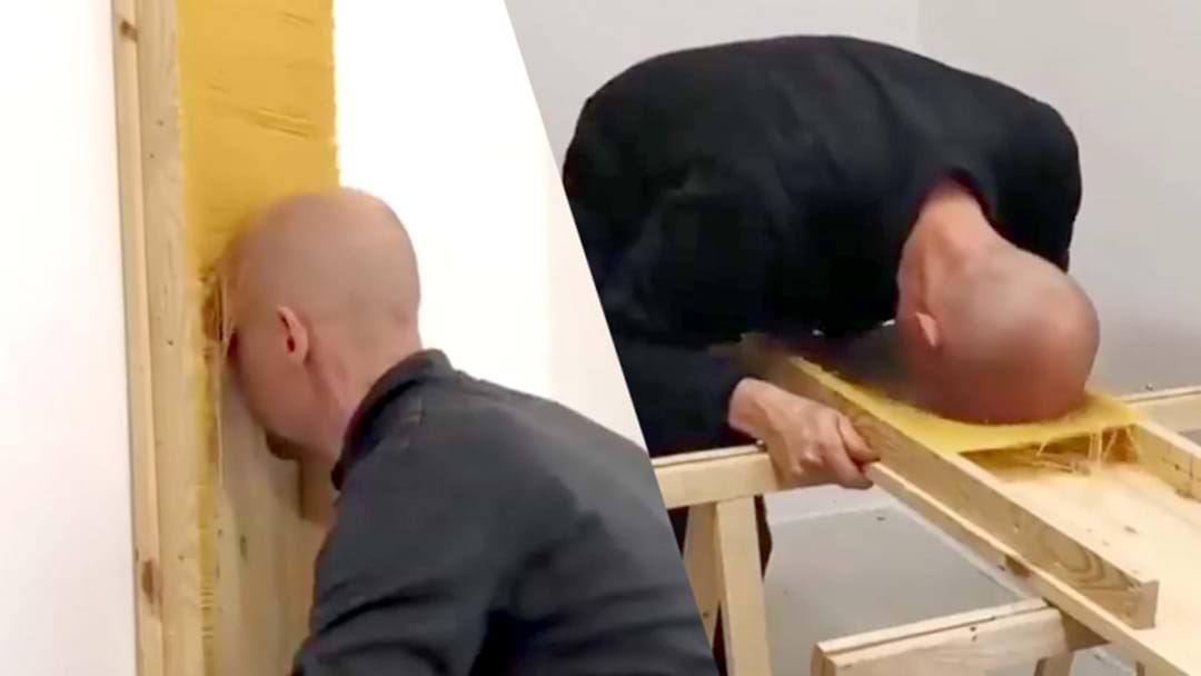 Article heading image for Bald Bloke Breaks Spaghetti With His Head. Goes Viral.
