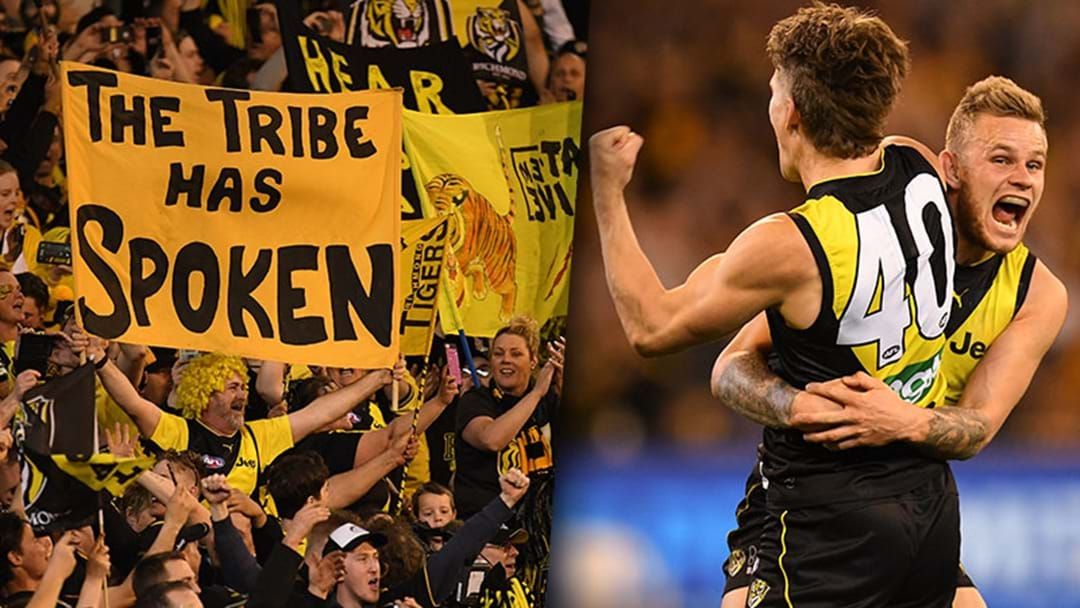 Article heading image for Listen To Triple M’s Call Of The Final Moments Of Richmond’s Win Over GWS In Last Year’s Prelim