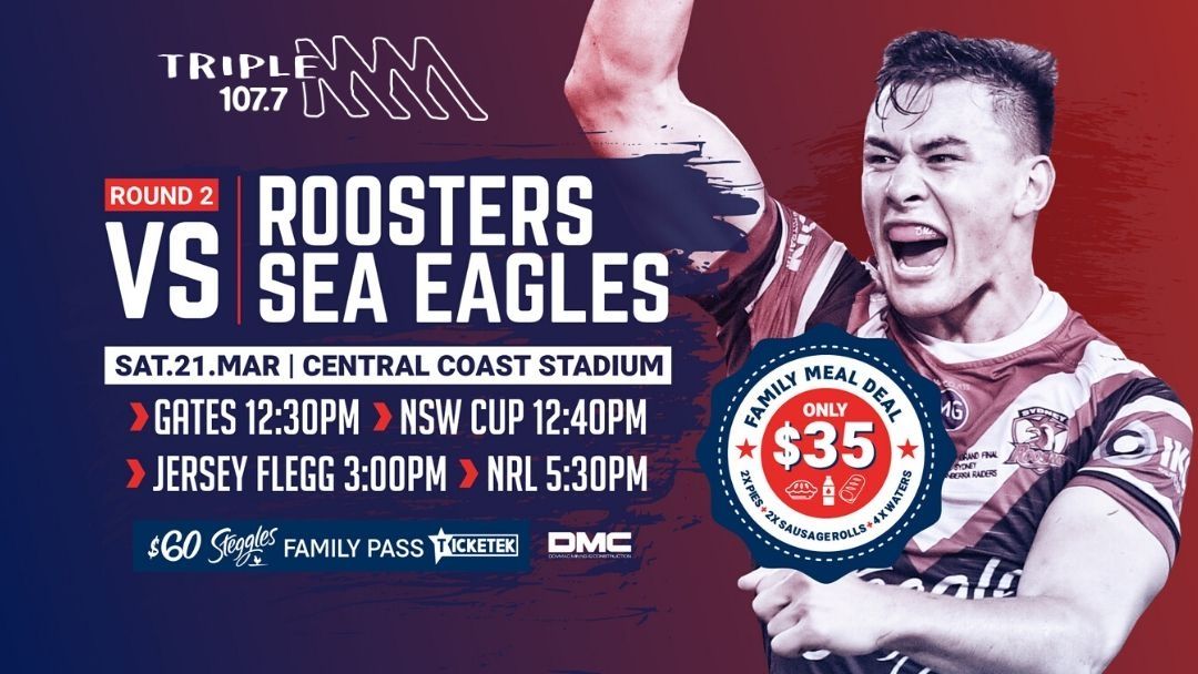 Article heading image for Played Behind Closed Doors: Sydney Roosters V Manly Sea Eagles 