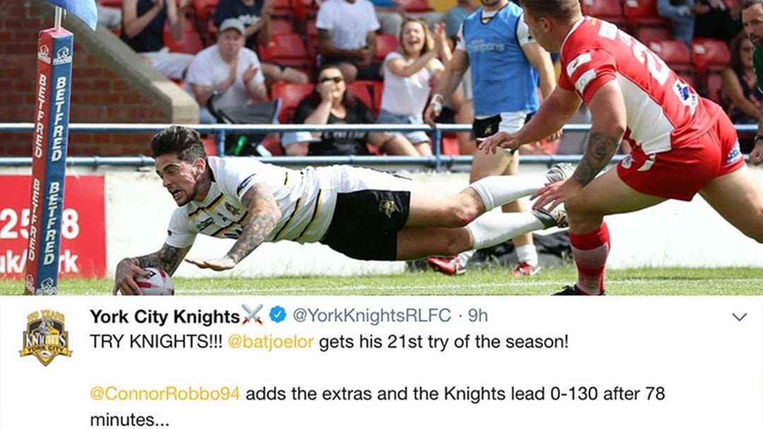 Article heading image for English Rugby League Club Set A World Record With A 130-Point Victory