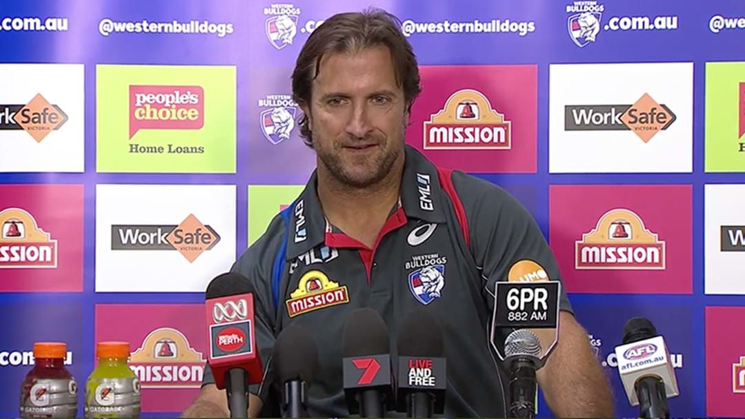 Article heading image for Reporter Asks Luke Beveridge The Worst Post-Match Question Ever
