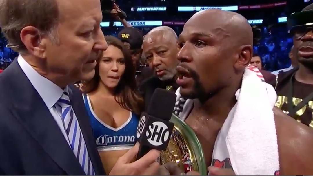 Article heading image for Floyd Mayweather Speaks After Defeating Conor McGregor
