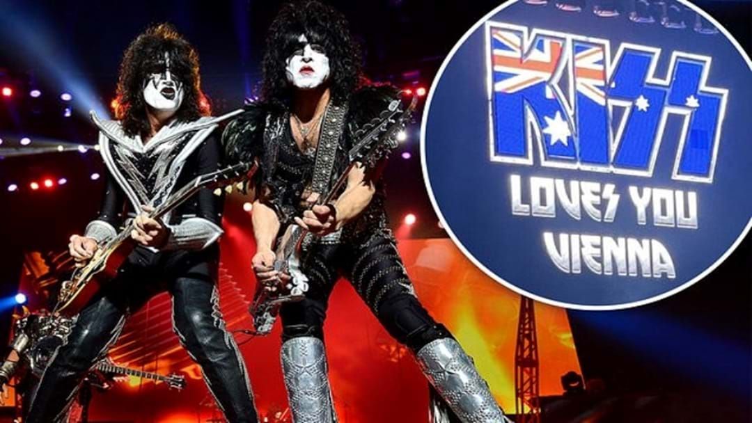 Article heading image for Opps! Rock Legends KISS Mistake Aussie Flag For Austria