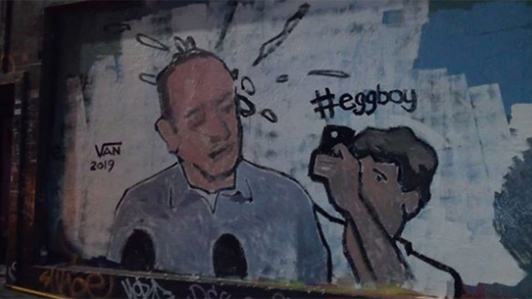 Article heading image for Egg Boy Has Been Honoured With His Own Melbourne Laneway Mural