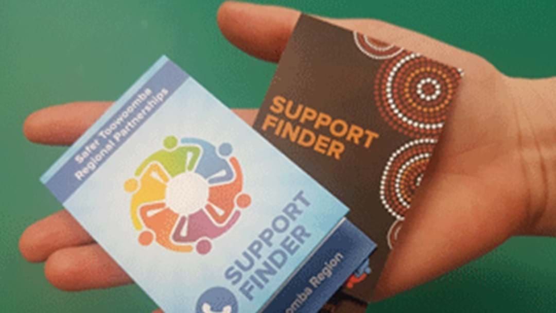 Article heading image for Toowoomba Region Safe Community launches Community Support Finder Card 