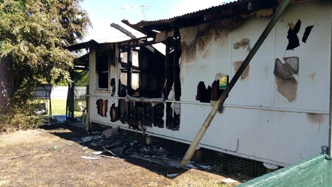 Article heading image for Henty house goes up in flames