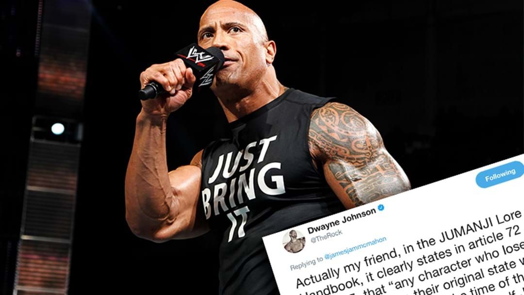 Article heading image for The Rock Went Full Savage On A Twitter Troll Who Dissed His New Movie