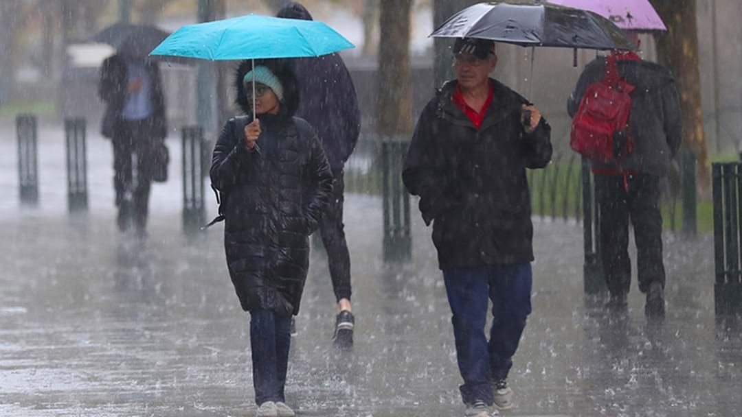 Melbourne's About To Be Hit By 20mm Of Rain So Grab Your Brolly | Triple M