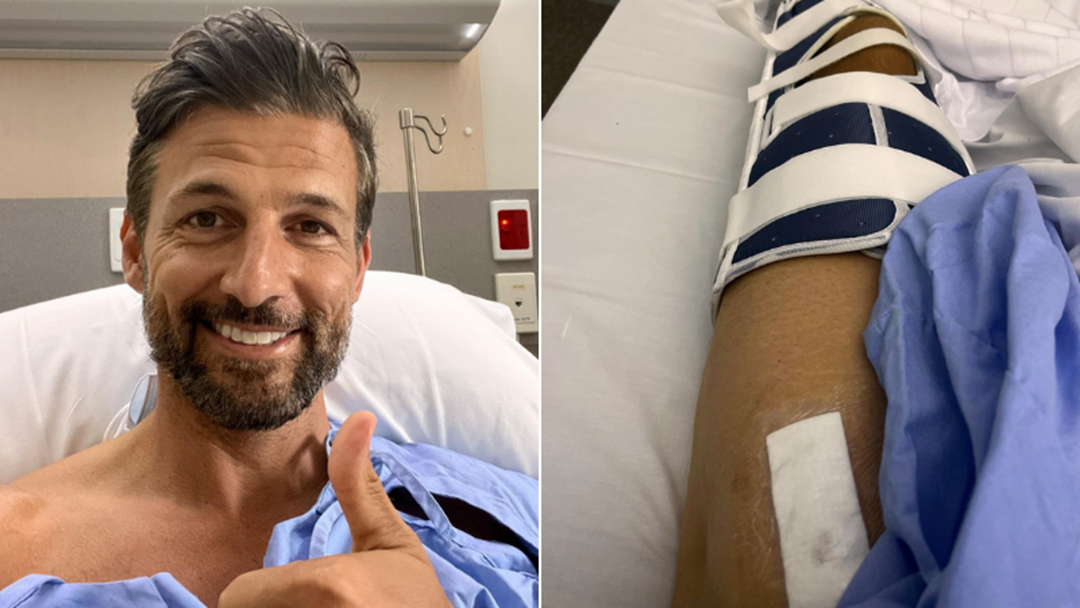 Article heading image for Tim Robards Rushed To Hospital With Brutal Leg Injury 