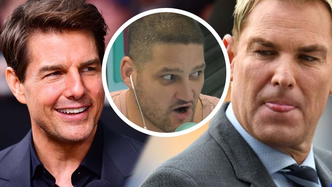 Article heading image for Shane Warne Tells Fifi, Fev And Byron About His Interesting Moment With Tom Cruise 