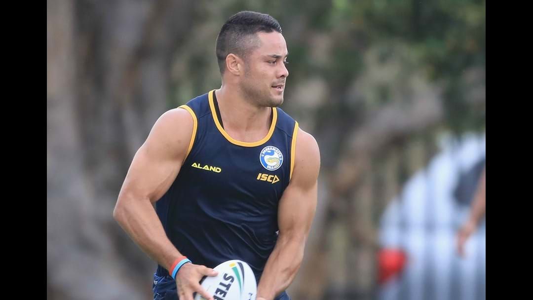 Article heading image for Jarryd Hayne Undergoes Fitness Drills On First Day Back With Eels