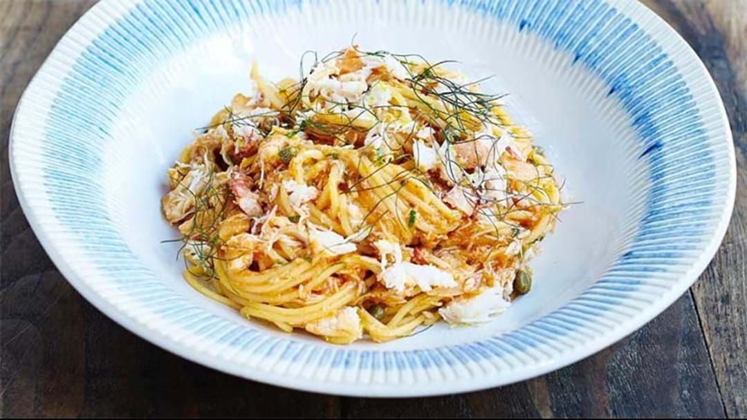 Article heading image for Jamie Oliver Is Coming To Sydney To Cook You $10 Droolworthy Pasta