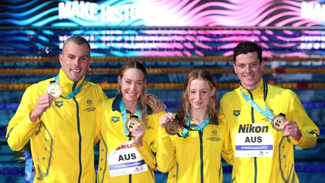 Article heading image for Australia Sets ‘Unexpected’ World Record At FINA Swimming Championships